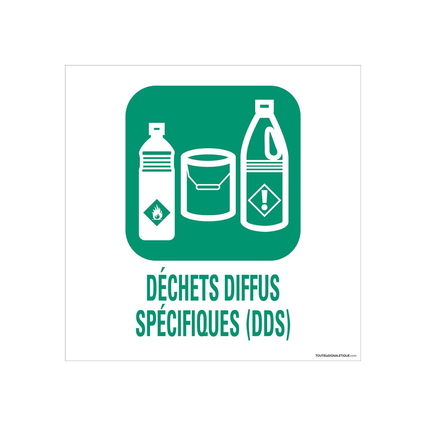 Panneau de déchetterie Déchets diffus spécifiques