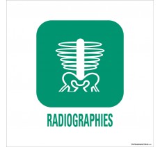 Panneau de déchetterie conforme aux normes "Radiographies"