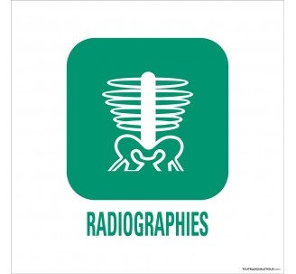 Panneau de déchetterie conforme aux normes "Radiographies"