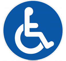 Panneau Handicapé