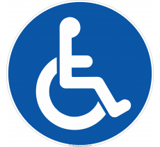 Panneau de sécurité Handicapé
