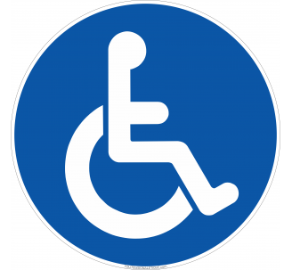 Panneau Handicapé