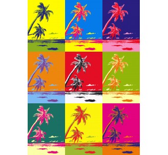 Palmier avec filtre Andy Warhol