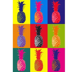 Ananas avec filtre Andy Warhol