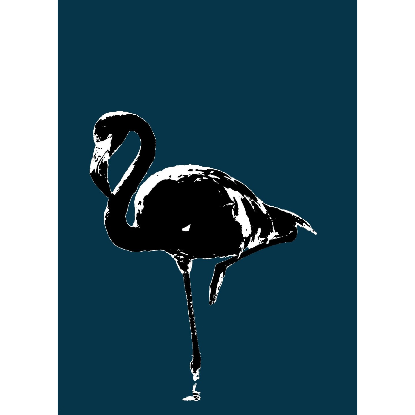Flamand Rose avec filtre Andy Warhol