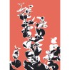 Tiges de feuilles avec filtre Andy Warhol