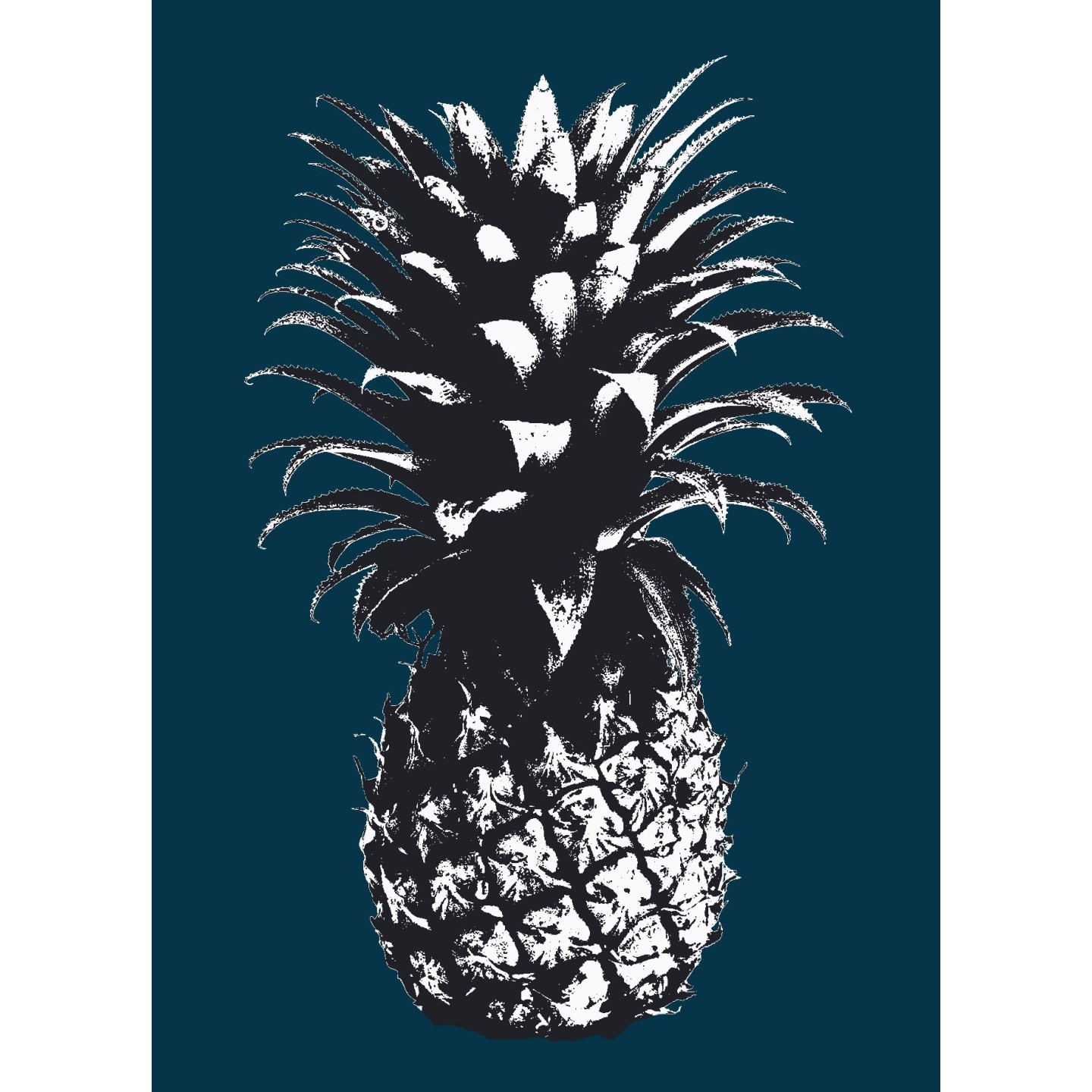 Ananas avec filtre Andy Warhol