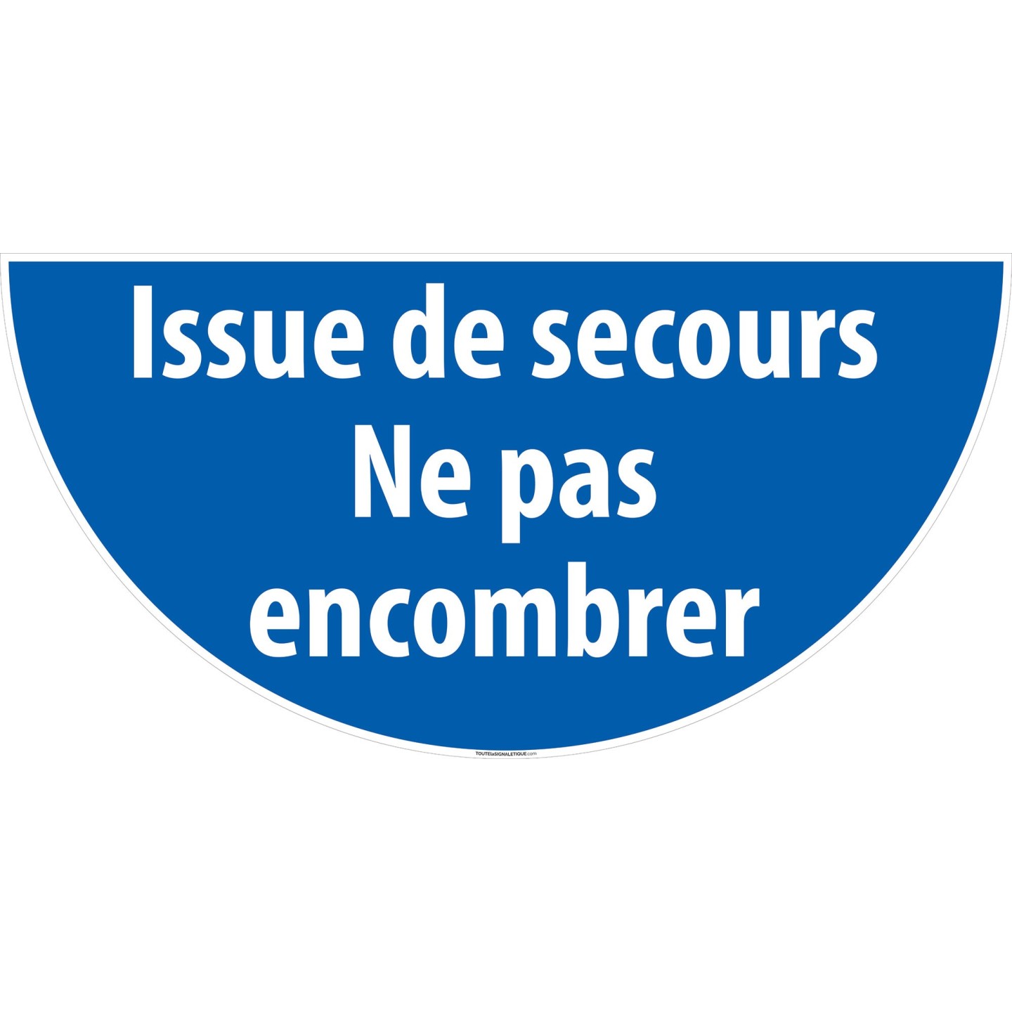 Pictogramme Sortie de secours - ne pas encombrer