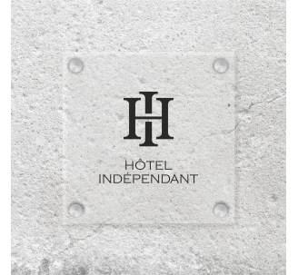 Panonceau Hôtel Indépendant transparent