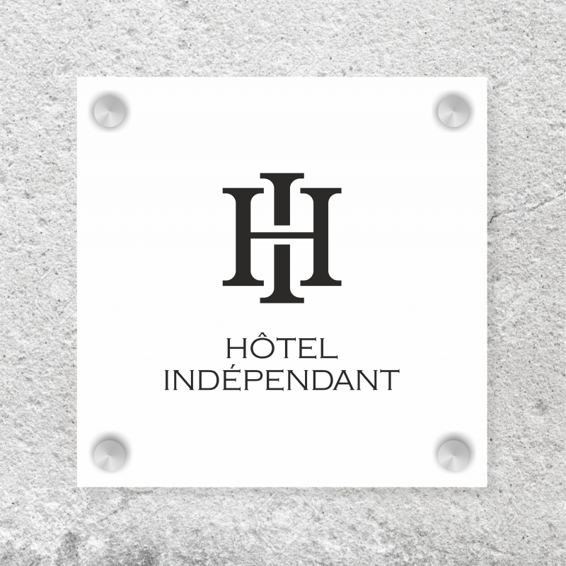Panonceau aux nomes classement hôtel indépendant