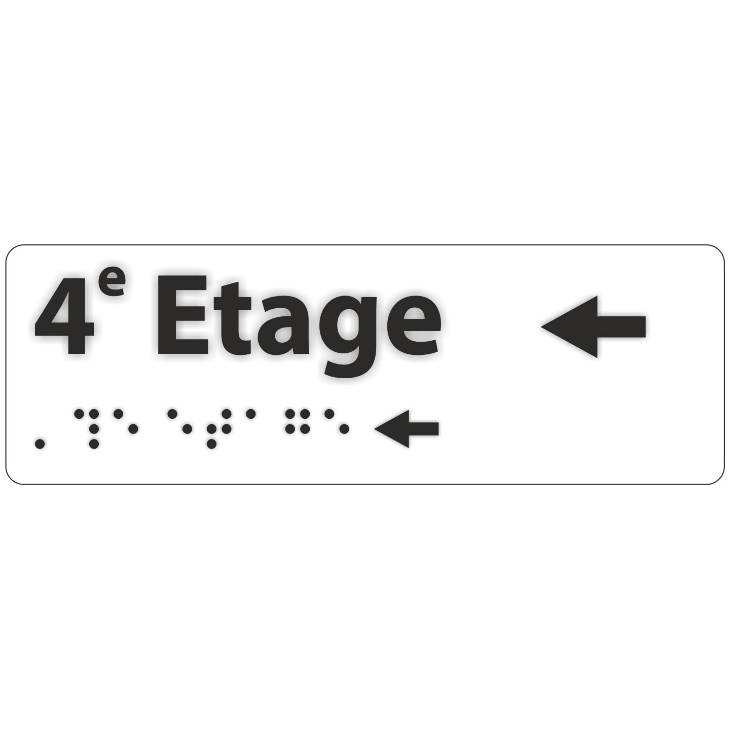 Manchon braille et relief 3e étage
