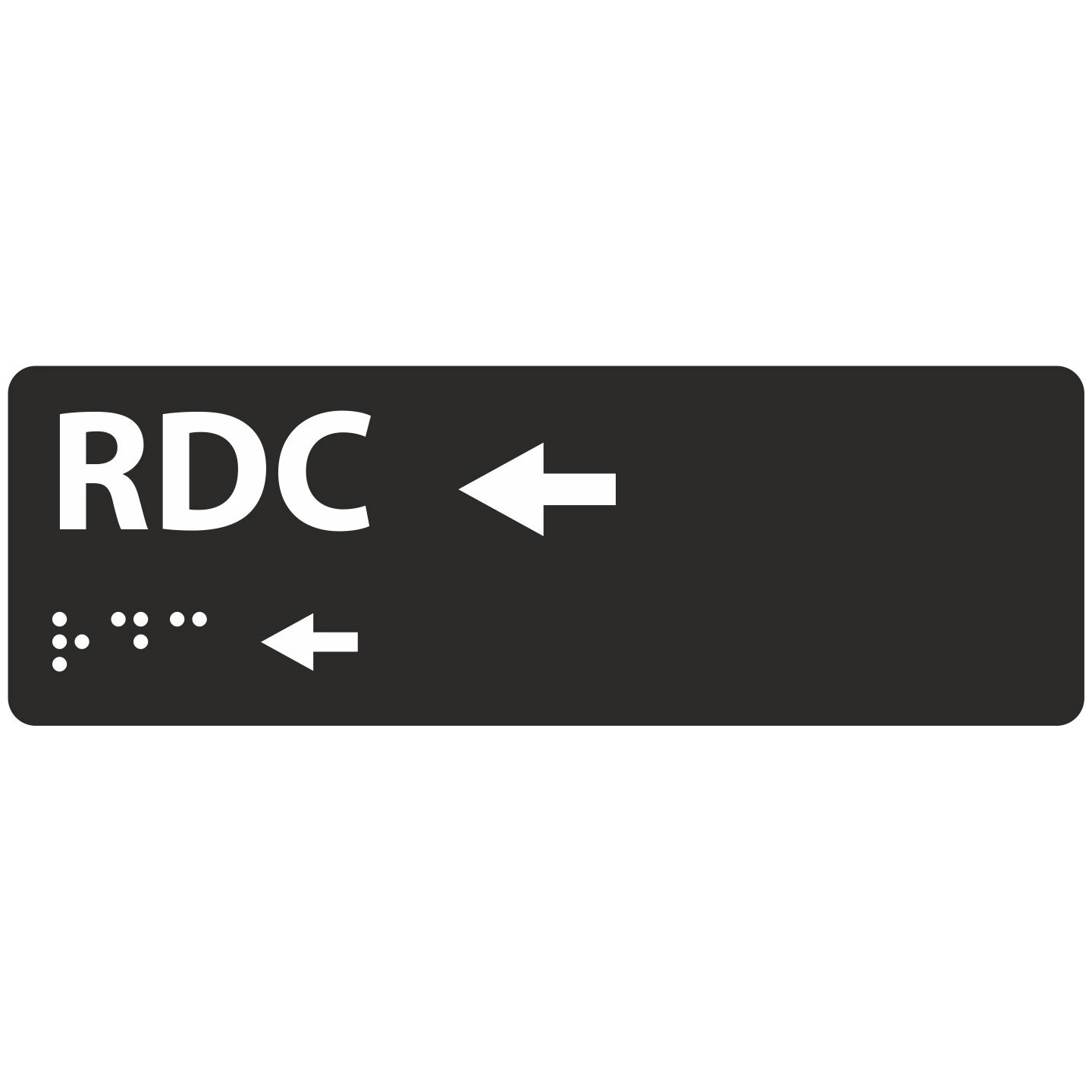 Manchon braille et relief RDC