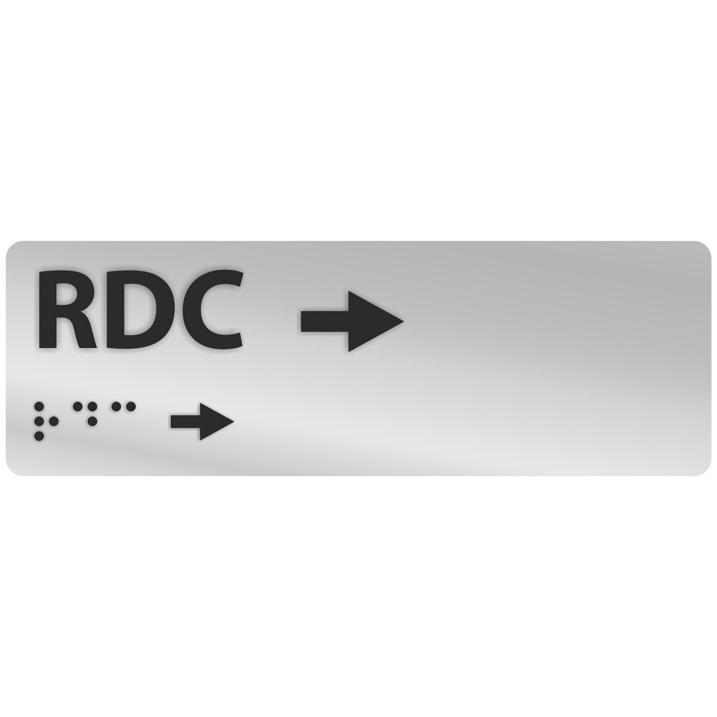 Manchon braille et relief RDC