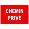 Panneau Chemin privé