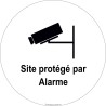 Panneau PVC rigide "Site protégé par alarme"