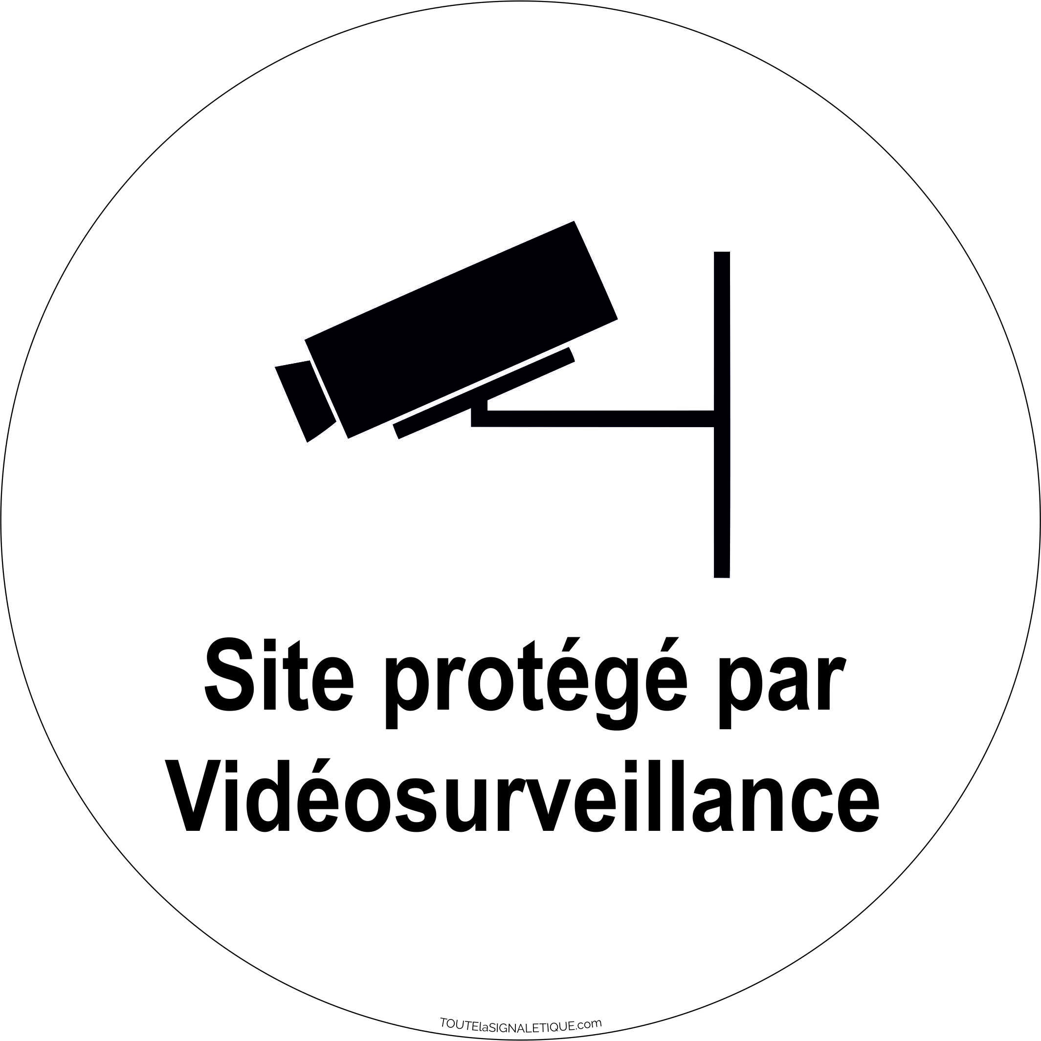 Panneau en PVC rigide protection par vidéosurveillance