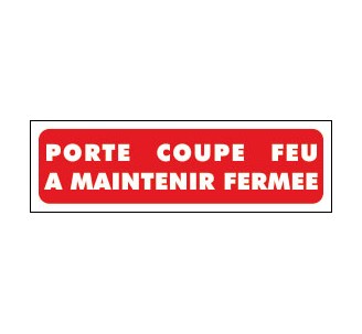 Panneaux PVC Priplack dim: H 60 x L 200 mm porte-coupe-feu- à maintenir fermée