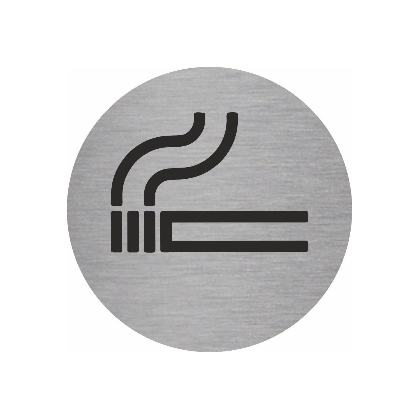Plaque porte picto rond "Cigarette"