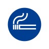 Plaque porte picto rond "Cigarette"