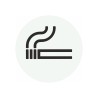 Plaque porte picto rond "Cigarette"
