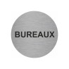 Plaque porte picto rond "bureaux"
