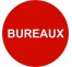 Plaque porte picto rond "bureaux"