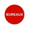 Plaque porte picto rond "bureaux"