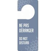 Pancarte accroche-porte bleu pastel