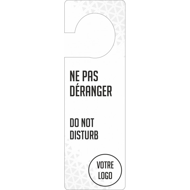 Pancarte accrochesportes "ne pas déranger" couleur noire
