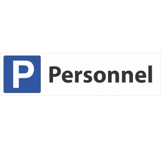 Panneau de signalisation "Parking Personnel"