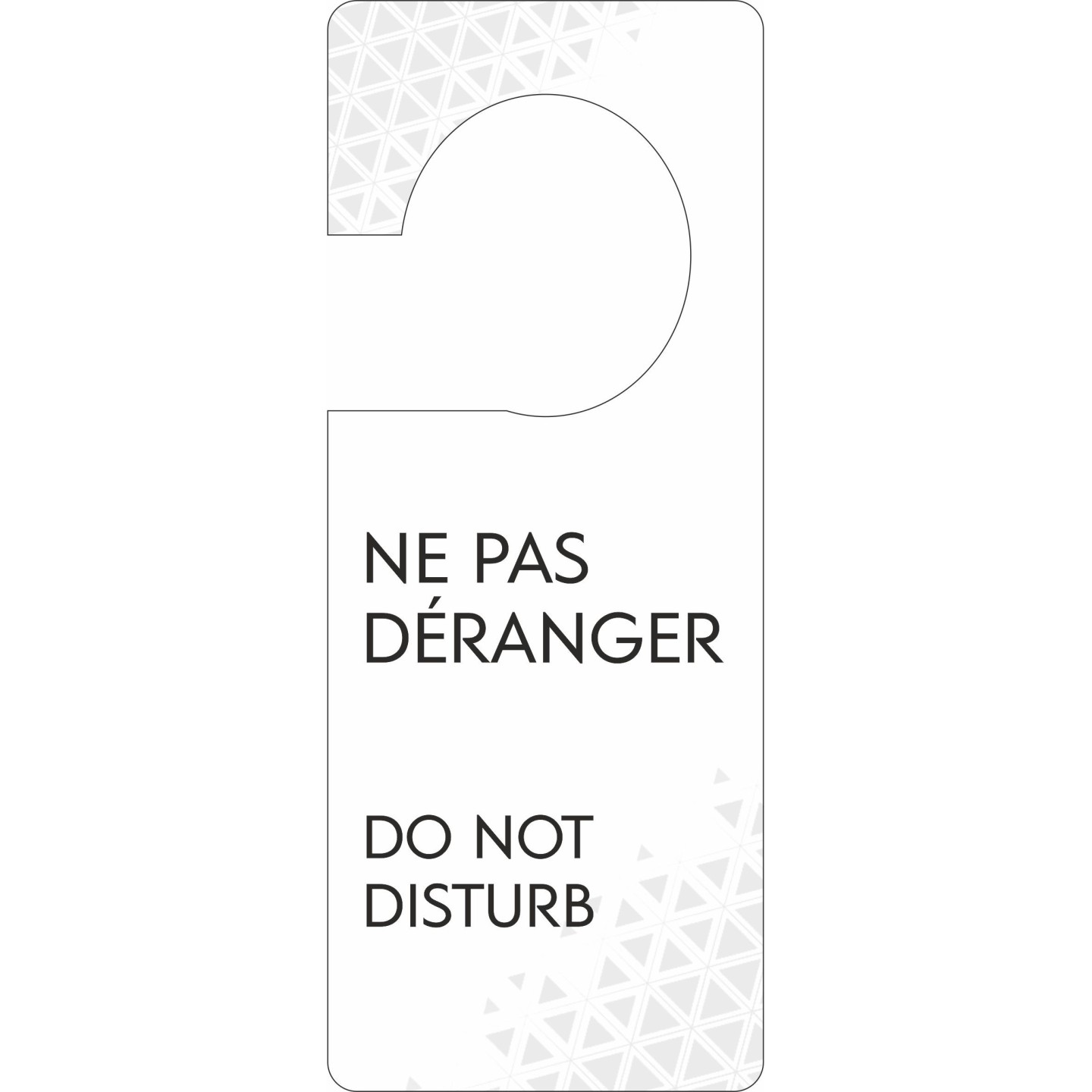Pancarte accroche-porte