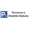 Panneau de signalisation  "Personne à mobilité réduite"