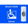 Plaque pour rampe Besoin d'aide format paysage