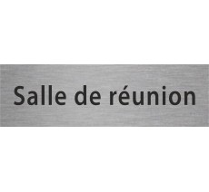 Plaque de porte rectangulaire "Salle de réunion"