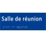 Plaque porte avec Braille et relief "Salle de réunion"