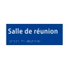 Plaque porte avec Braille et relief   "Salle de réunion"