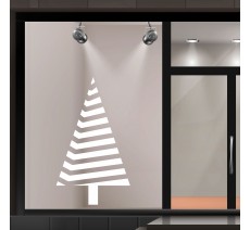 Sticker sapin de noël "l'étincelant" pour vitrine