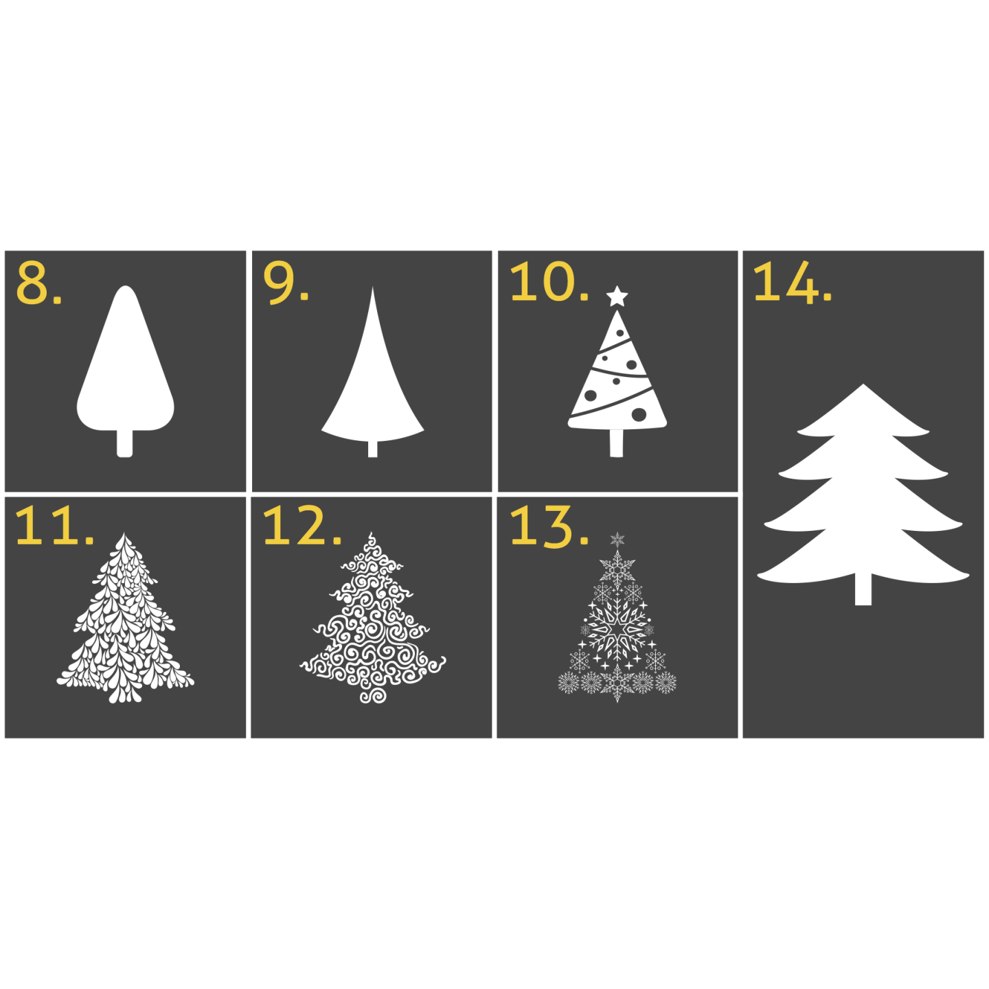 Sticker sapin de noël "l'étincelant" pour vitrine