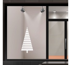 Sticker sapin de noël "l'étincelant" pour vitrine