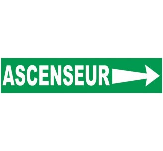 Ascenseur vers la droite - Panneau PVC rigide