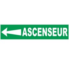 Ascenseur vers la gauche - Panneau PVC rigide