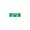 Panneau Appuyer sur la barre pour ouvrir en PVC 120X330 mm. 