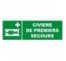 Panneau PVC rigide dim: H 150 x L 450 mm Civière de premiers secours