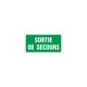 Panneau Sortie de secours en PVC rigide dim: H 480 x L 960 mm