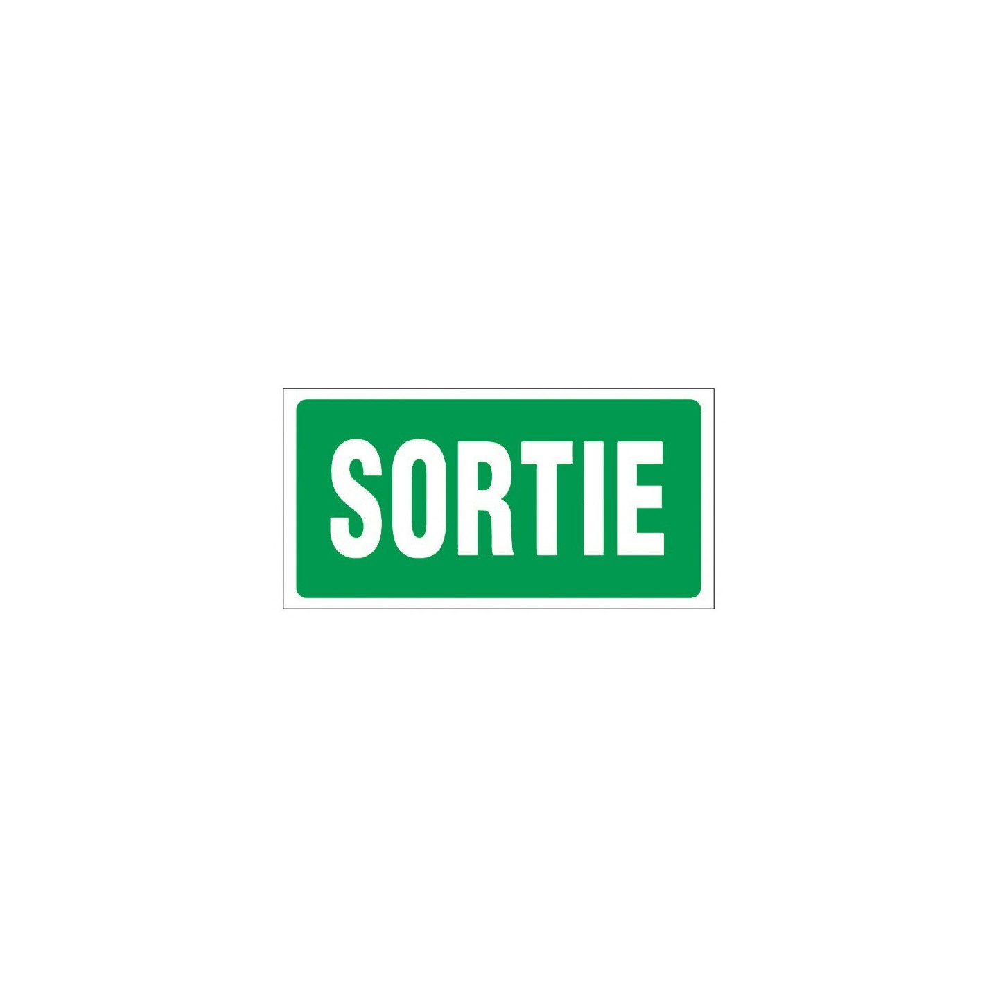Panneau Sortie en PVC rigide dim: H 480 x L 960 mm  