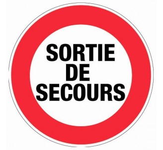 Panneau PVC rigide diamètre de 300 mm Sortie de secours