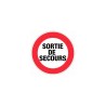 Panneau Sortie de secours en PVC rigide diamètre de 300 mm