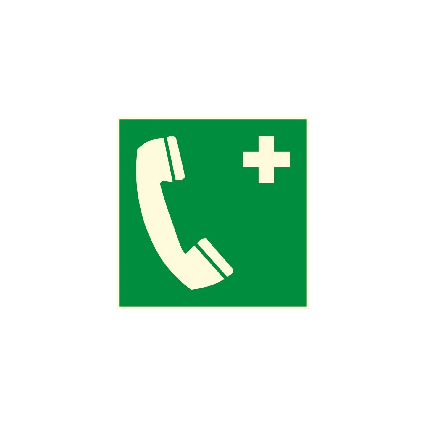 Panneau Télephone de secours en PVC photoluminescent rigide