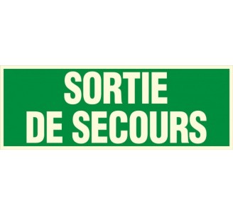 Panneau PVC photoluminescent rigide Sortie de secours