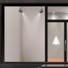 Sticker sapin pour vitrine n°16 "le givré"